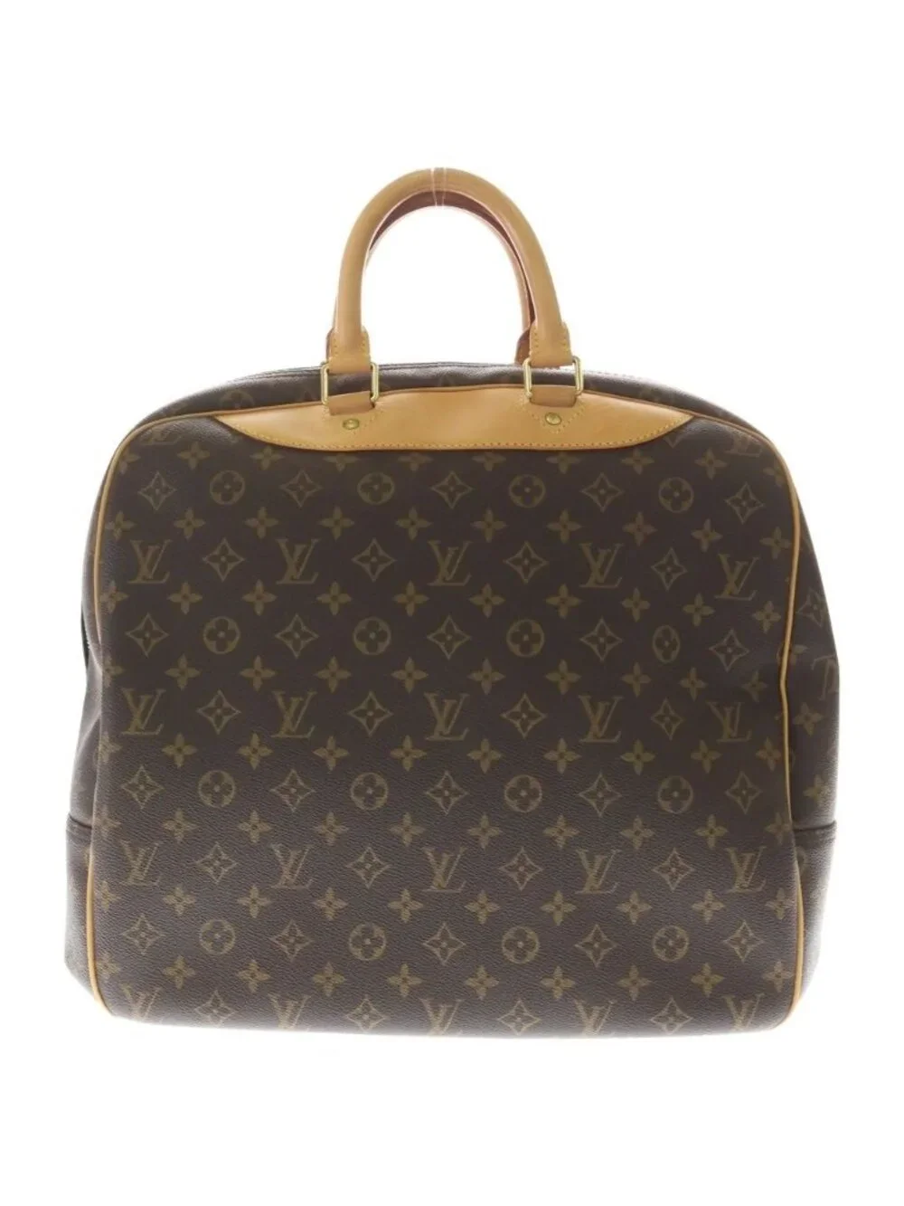 Louis Vuitton Monogram Evasion Boston Bag Leather Brown